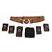 DP Cosplay Belt with Pockets Pouches Bag New Movie Version Wade Leather Waist Belt Halloween Costume Props (Medium)
