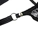 YiZYiF Men's Jacquard Lace See-Through Sissy Pouch Underwear Black X-Large