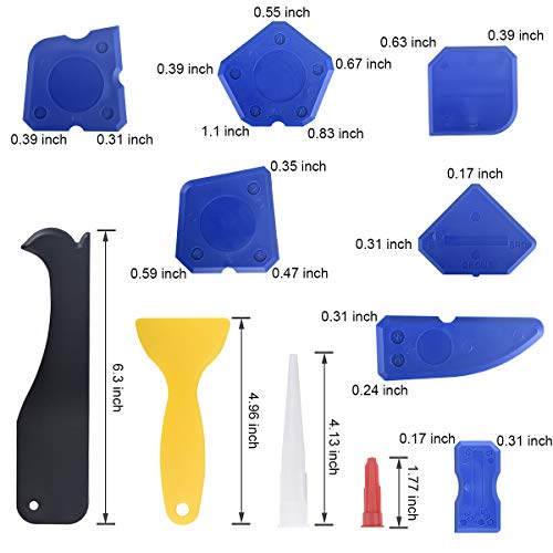 23 PCS Caulking Tool Kit, 3 in 1 Caulking Tool Silicone Sealant