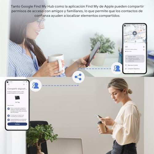 ATUVOS Smart Air Tag Card Pro Tracker for Android & iOS, Dual System Rechargeability Wallet Finder Compatible with Google Locator or Apple Search App for Wallets, Suitcases, Luggage, 2 Pack