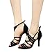 CXS Ladies Open toe Party Wedding Heels Ballroom Dance Shoes for Salsa Tango and Practice, 2.75