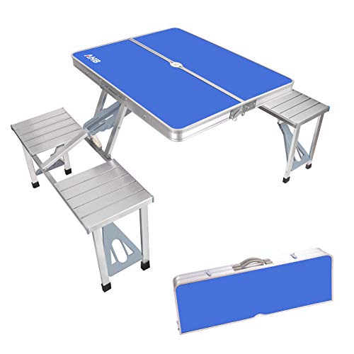 AHB Folding Table Picnic Table Folding Camping Table Portable Picnic