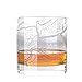 Uncommon Green New Orleans Map Rocks Etched Whiskey Glass