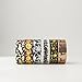 Piokio 6 Rolls Gold and Black Foil Halloween Washi Tape Set Total 197 Feet