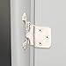 Amazon Basics 3/8 Inch Kitchen Inset Cabinet Door Hinge, Self-Closing, 1 Pair, Polished Chrome, 10-Pack