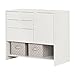 South Shore Crea Pure White Craft Storage Cabinet with Drawers