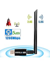 SUPOLA   Adaptador WiFi para PC, ordenador de sobremesa y ordenador portátil