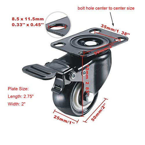 6 bayite+Polyurethane+Casters+Capacity+without