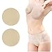 Hiramex Nipple Breast Covers, Disposable Breast Pasties Adhesive Bra Nippleless Cover (Beige 20 Pairs Round)