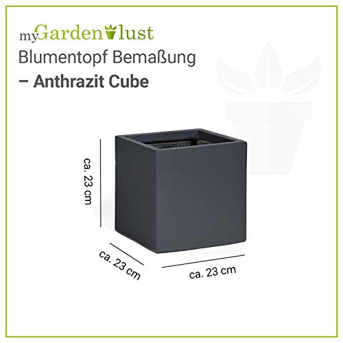 myGardenlust Blumentopf in - Pflanzkübel aus Fiberglas - Blumenkübel für Indoor & Outdoor - Übertöpfe groß und… – Bild 4