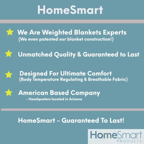 King Size Weighted Blanket by HomeSmart 400 Thread Count Resort