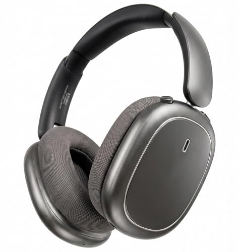 TEISCHE ND905-ANC Wireless Headphones with Bluetooth 5.4 Headband, Active Noise Cancellation (3 Modes), 3 Equalizers, 40H Autonomy, Magnetic Pads and Dual Connection (Black)