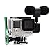 PANNOVO 3.5 mm mic Adapter Microphone Accessories with Side Open Case for Gopro 3/3+/4 and Digital Cameras