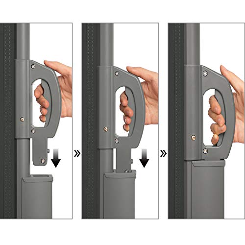 LARMNEE Seitenmarkise, ausziehbar Markise, Rahmen aus Vollaluminium, 160 x 300 cm, Sichtschutz, seitliche Vordächer… – Bild 6