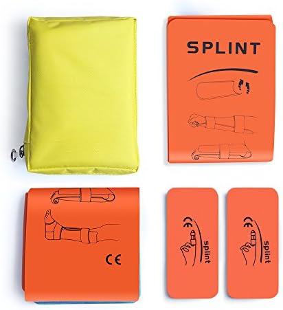 Finger Splint - Rolled Splint Dog Splint Set of 4 by YomiTop for Hand, Thumb, Wrist, Arm, Toe, Neck, Leg, Knee Injuries