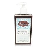 Saphira Rejuvenating Styling Cream for Coarse to Dry / Damaged Hair Enriched with 26 Dead Sea Minerals, Pure Keratin, Vitamin E and Natural Extracts. Paraben-free and Parrafin-free (8.5oz/250ml)