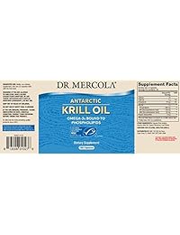 Dr. Mercola aceite de krill 1000 mg – 180 °Cápsulas – Aceite de Krill Antártico – un mejor alternativa al...
