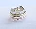 3 Tone Spinner Spin Ring, Yoga maditation ring Two Tone Handmade Ring For Girl Women Size 6 7 8 9 10 11 12