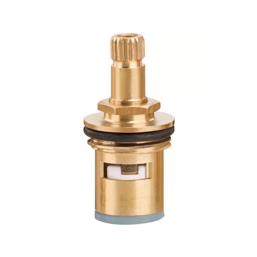 Faucet Ceramic Stem Cartridge Valve, G1/2" Brass Tap Ceramic Disc Cartridge Replacement for Bathroom Kitchen (Type B1- H49mm)