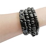 Set of 4 Hematite Powerful Magnetic Bracelet for Arthritis Pain Releif or for Sports Related Therapy