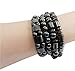 Set of 4 Hematite Powerful Magnetic Bracelet for Arthritis Pain Releif or for Sports Related Therapy