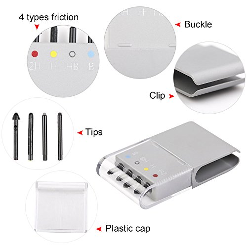 SENREAL Surface Pen Tip Kit 2H HB B Tip Stylus Pen Tip Replacement for Surface Pro 5,Pro 4,New Surface Pro 2017,Surface Book