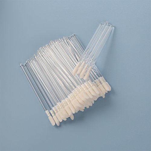 Shintop Disposable MakeUp Lip Brush Lipstick Gloss Wands Applicator Perfect Make Up Tool (100pcs clear)