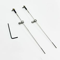 2PCS RC Boat Push Rod Kit M2 Plastic Tie Rod Ends