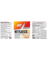 GAT Nitraflex Burn Suplemento de pre-entrenamiento 30/S, 1