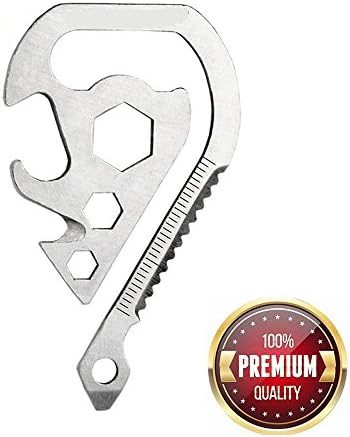 9 in 1 Multitool Opener Keychain-Screwdriver and Wrench Outdoor Multifunction Tool (1, Water drops)