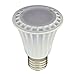 LEDwholesalers UL PAR20 Dimmable LED Spot Light Bulbs with Interchangeable Wide Angle Flood Lens 8-Watt,Warm White,Pack of 6,1330WWx6