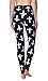VIV Collection Plus Size Printed Brushed Leggings (White Crosses on Black (S2))