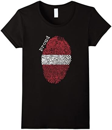 Women's Latvia flag t-shirt - Latvia National Flag XL Black