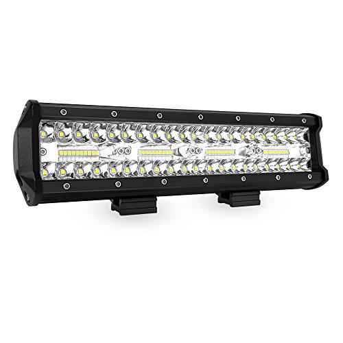 MICTUNING 12″ Triple Row LED Work Light Bar Spot Flood 12,000 Lumens Weatherproof for Off Road Driving Light Fog Roof Bumper Lamp – 2 Years Warranty