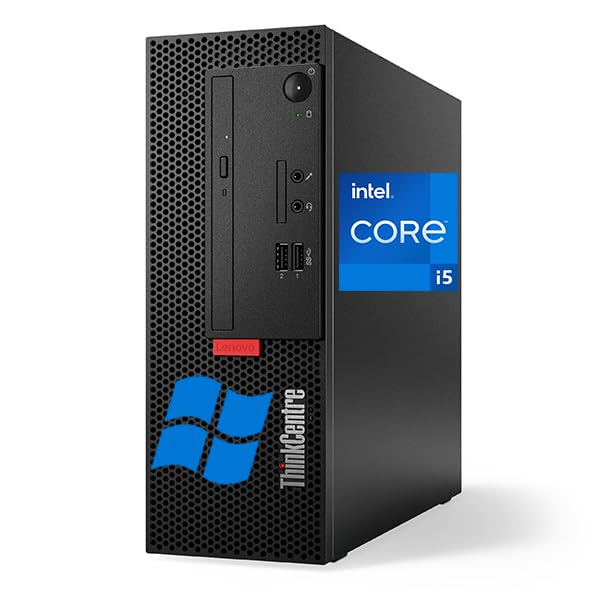 Lenovo ThinkCentre M710e SFF Desktop Computer Windows 11 Pro (Renewed) | Intel Core i5-7400, 8GB DDR4, 256GB SSD, DisplayPort