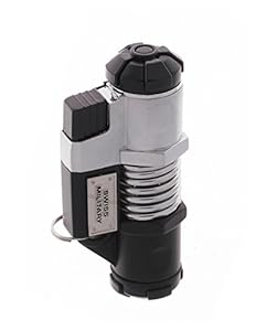 Swiss Military Black and Silver Travel Lighter Without Fuel (LIG-2)