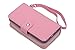 iPhone 8 Plus Case, iPhone 7 Plus Zipper Wallet Case, Pasonomi PU Leather Protective Shell Detachable Folio Flip Holster Carrying Case with Card Holder for Apple iPhone 8 Plus & 7 Plus (Pink)