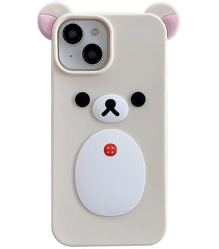 Amazon.com: Ultra Thick Soft Silicone Bear Case for Apple iPhone
