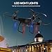 Drone for Beginners and Adults Free Felt Drone with Altitude Hold Mode 15 Minutes Flight Headless Mode 3 Speed One Key Take Off for Novice and Kids (Black)