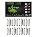Mythik Lures 20 Pack - Skinny Lead Drop Shot Fishing Weights Sinkers Multiple Sizes 1/8 1/4 3/8 1/2 3/4 1 for Bass Trout Crappie Catfish - (bb) Natural - 1/4 Ounce - 7 gram - Custom
