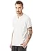 Alternative Men's Heathered Moroccan Henley T-Shirt, White, Medium