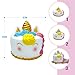 LittleBoo Unicorn Gift Set - Unicorn Squishy, Unicorn Slime, Unicorn Drawstring Backpack, Unicorn Card - Unicorn Gifts for Girls (Cream Cake Unicorn Squishy)
