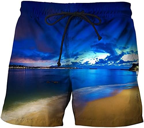 Men Beach Shorts 3D Print Surfing Board Shorts Male Boy Swimwear
