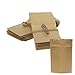 AwePackage 2 oz Stand up Zipper Pouch Bag - FDA and USDA Compliant Heavy Barrier 4X6X2 Inch (100, Natural Kraft)