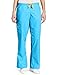 WonderWink Womens Flare Leg Cargo Medical Scrubs Pants, Malibu Blue, Large US