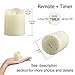 Flameless Tea Lights With Remote - Battery Operated LED Candles With Timer, Votive, Unscented, Outdoor, Warm White, Flickering, 200 Hours, 6 Set x 1.8