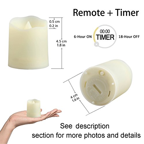5 Flameless+Candles+Remote+Timer+Flickering
