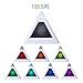 New Sky Tech Mini 7 Color Display Light Pyramid Digital Alarm Clock