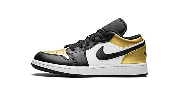 gold black and white jordans 1