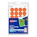 Avery Print/Write Self-Adhesive Removable Labels, 0.75 Inch Diameter, Orange, 1008 per Pack (5465)